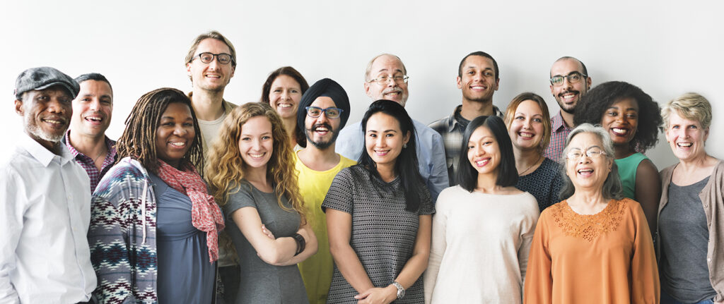 A group of diverse people